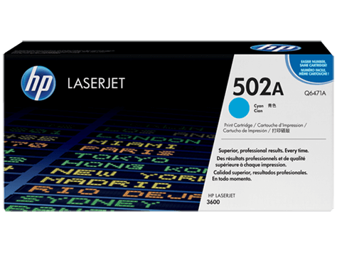 Mực in laser màu HP 502A Cyan (Q6471A)