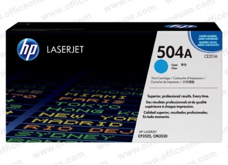 Mực in laser màu HP 504A Cyan (CE251A)
