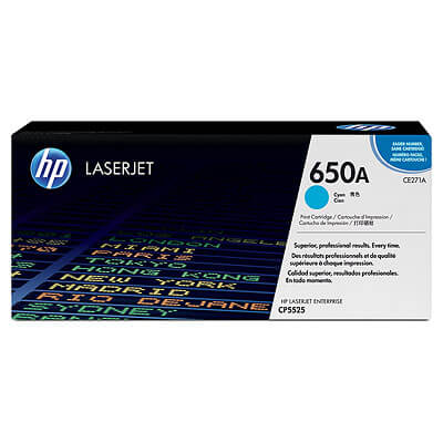 Mực in laser màu HP 650A Cyan (CE271A)