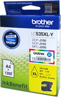 Mực in phun màu Brother LC-535XL Yellow (LC535Y)
