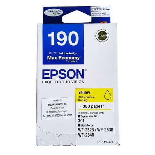 Mực in phun màu Epson T190 Yellow