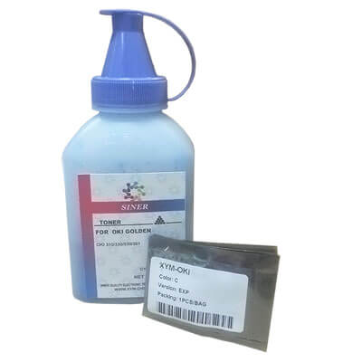 Mực Đổ máy in OKI C5850 màu xanh 